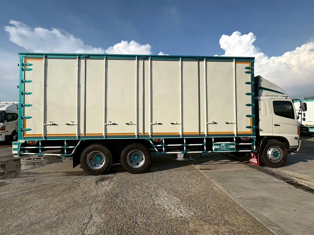 10ล้อตู้แห้ง HINO FL8J 212แรงม้า ยาว7.70เมตร พร้อมใช้งาน
