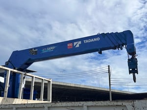 ISUZU FTR 240แรงม้า รถบรรทุก 6ล้อ กระบะเหล็กติดเครน ปี2019