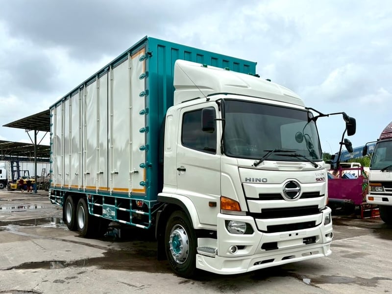 10ล้อhino Victor 260แรงม้า ปี2562 ตู้แห้งยาว7.7เมตรรถพร้อมใช้งาน