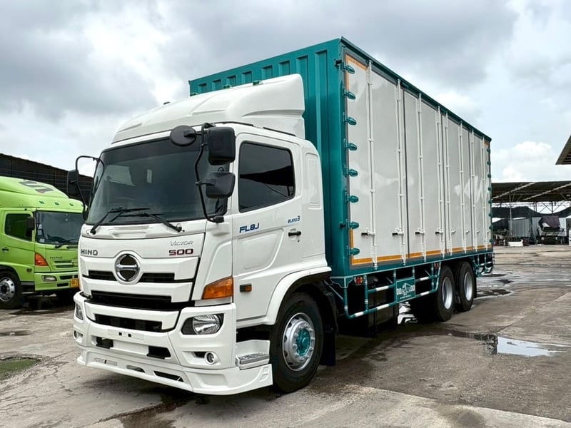 10ล้อhino Victor 260แรงม้า ปี2562 ตู้แห้งยาว7.7เมตรรถพร้อมใช้งาน