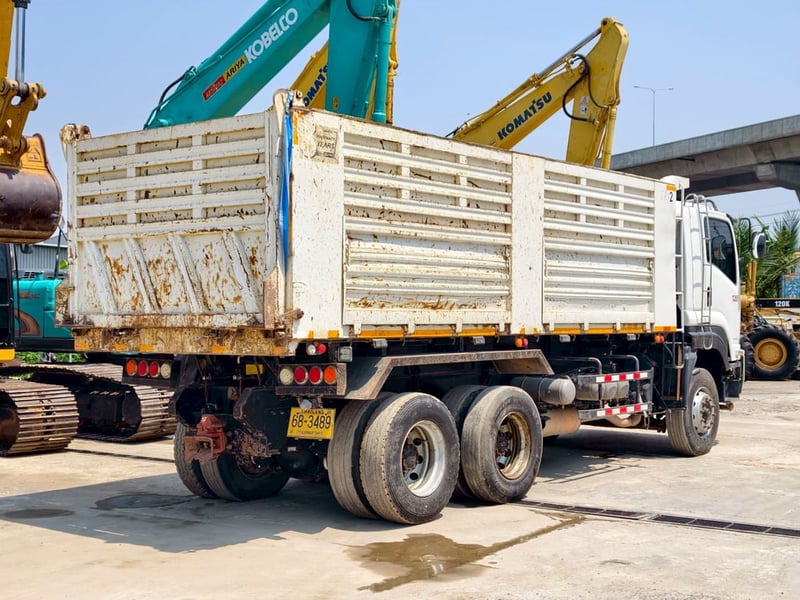 สิบล้อดั้มพ์ ISUZU FXZ 360 แรงม้า กระบะสามมิตร ปี 65 แม่เดี่ยว