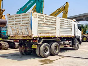 สิบล้อดั้มพ์ ISUZU FXZ 360 แรงม้า กระบะสามมิตร ปี 65 แม่เดี่ยว