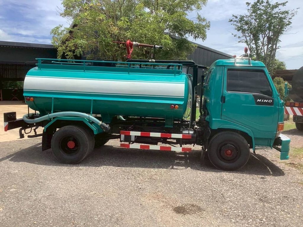 HINO Super 120แรงม้า รถบรรทุก 6ล้อ บรรทุกน้ำ