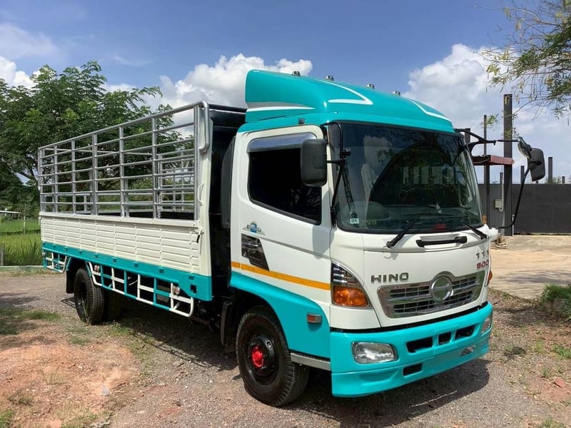 HINO Meca 150แรงม้า รถบรรทุก 6ล้อ กระบะคอกสูง ปี2004