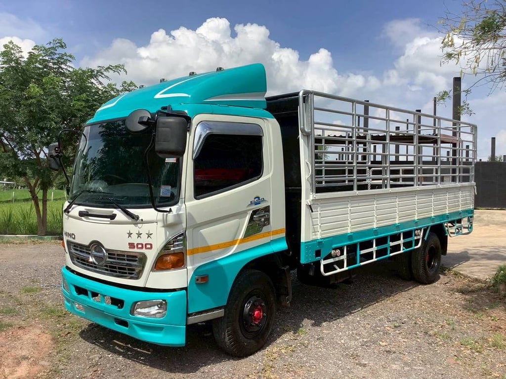HINO Meca 150แรงม้า รถบรรทุก 6ล้อ กระบะคอกสูง ปี2004 HINO Meca 150แรงม้า รถบรรทุก 6ล้อ กระบะคอกสูง ปี2004