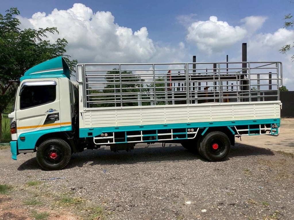 HINO Meca 150แรงม้า รถบรรทุก 6ล้อ กระบะคอกสูง ปี2004 HINO Meca 150แรงม้า รถบรรทุก 6ล้อ กระบะคอกสูง ปี2004