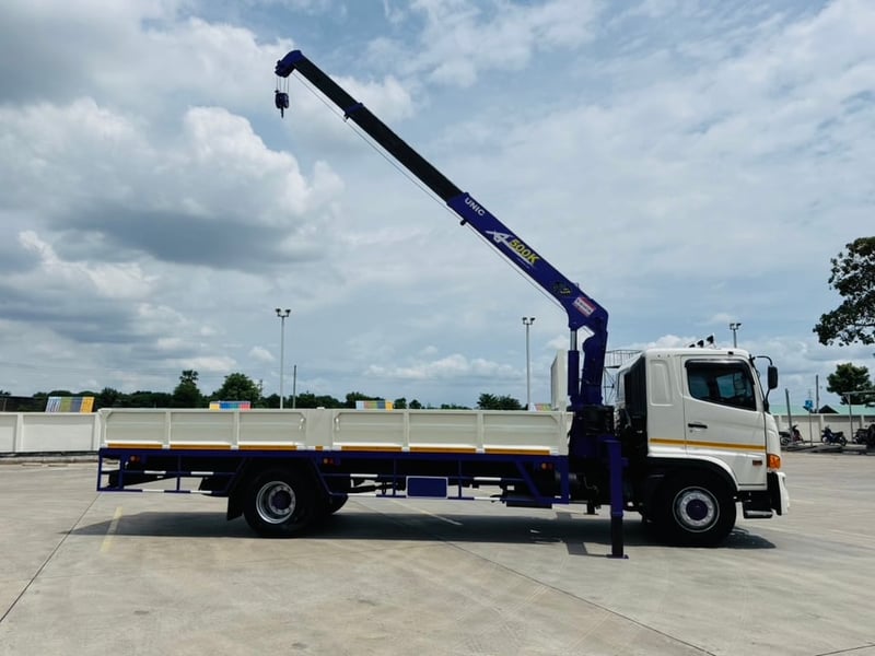 HINO FG8J 240 ติดเครนTADANO ขนาด 5 ตัน 3 ปลอก  กะบะ6.90 เมตร จดทะเบียนปี 2566 ราคา 1,890,000 บาท