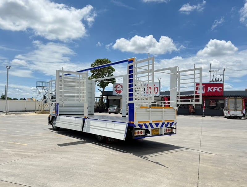 HINO FC 210 เเรง กะบะเหล็กเปิดข้างได้รอบยาวใน 6.50 เมตร กว้างใน 2.35 สูงใน 2.33 เมตร จดทะเบียนปี 2566 ราคา 1,190,000 บาท