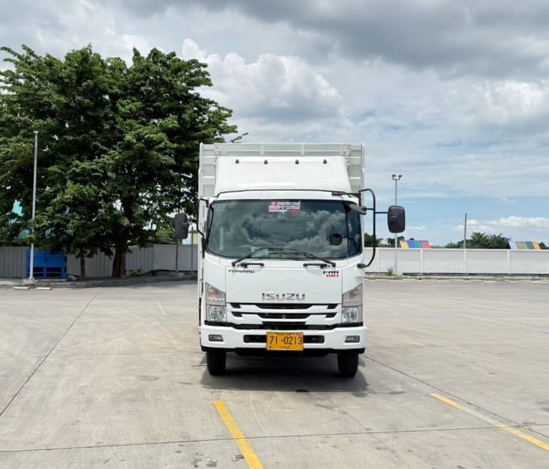 ISUZU FRR 190 เเรง  เลขไมล์ 29,575  กิโลเมตร กะบะเหล็กพร้อมคอก 5.60 เมตร  จดทะเบียนปี2561  ราคา 899,000 บาท 