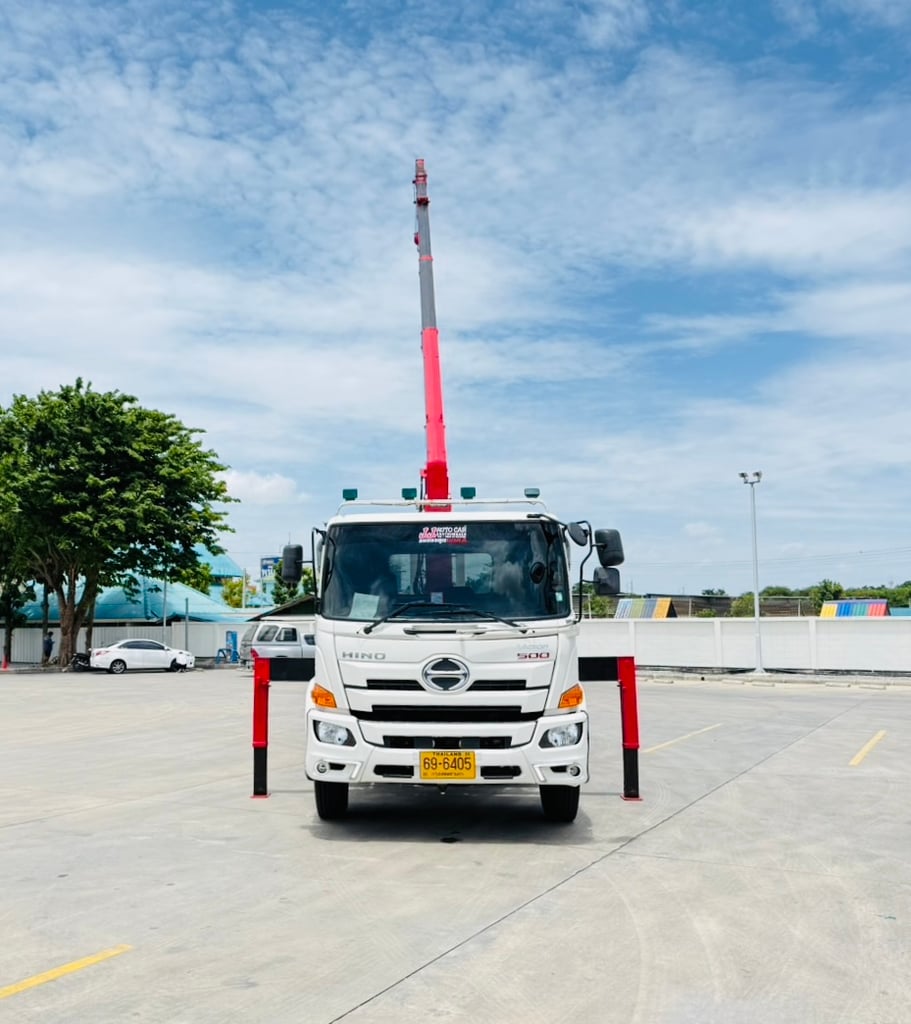 HINO FG 240เเรงม้า ติดเครน กะบะเหล็กติดเครน ปี2023 HINO FG 240เเรงม้า ติดเครน กะบะเหล็กติดเครน ปี2023