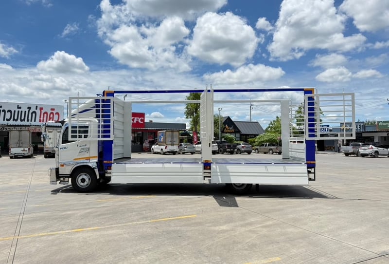 HINO FC 210 เเรง กะบะเหล็กเปิดข้างได้รอบยาวใน 6.50 เมตร กว้างใน 2.35 สูงใน 2.33 เมตร จดทะเบียนปี 2566 ราคา 1,190,000 บาท