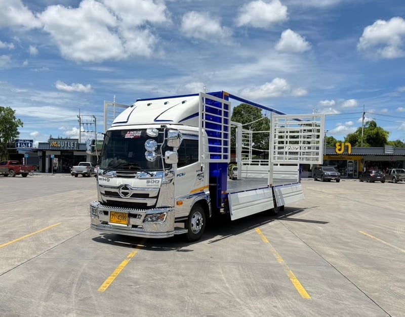 HINO FC 210 เเรง กะบะเหล็กเปิดข้างได้รอบยาวใน 6.50 เมตร กว้างใน 2.35 สูงใน 2.33 เมตร จดทะเบียนปี 2566 ราคา 1,190,000 บาท