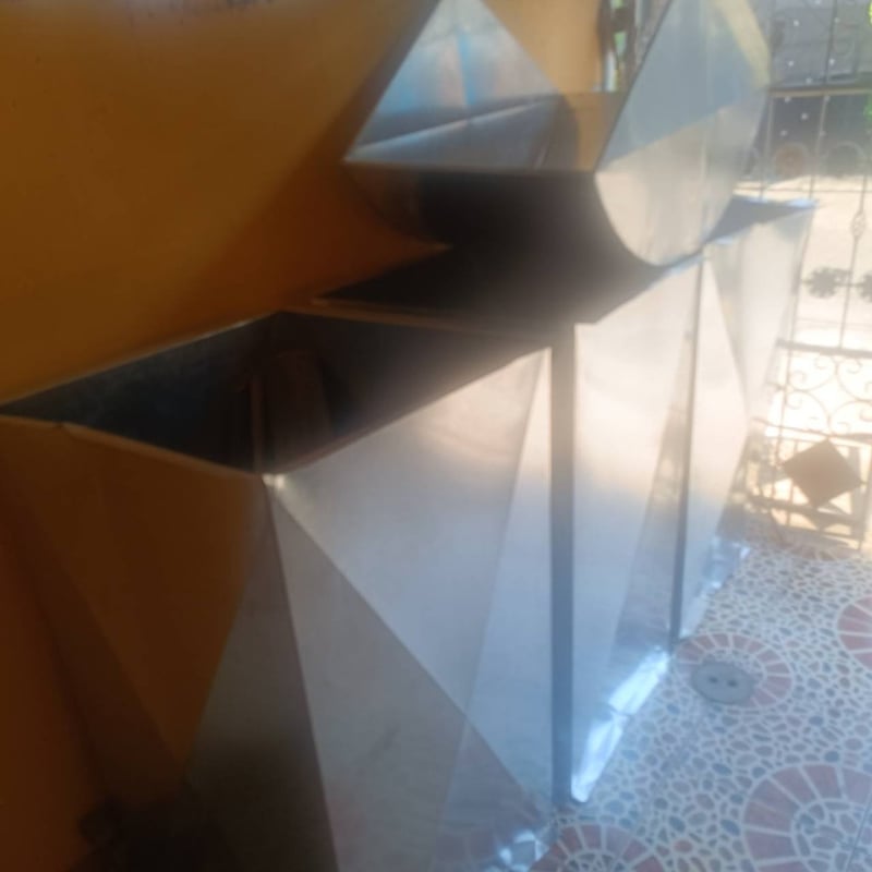 ปล่องดูดอากาศห้องพ่นสีขนาดกว้าง 60 ซม.x 60ซม.x สูง 1.16เมตร