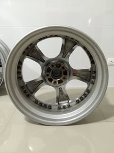 ขายล้อแม็กซ์แท้ W WORK LS105 โครเมี่ยมขอบ 20" หน้ากว้าง 8.5" หน้าหลัง OFF +18 ทั้ง 4 วง 5 รู P.C.D.114.3 MADE IN JAPAN สภาพสวย