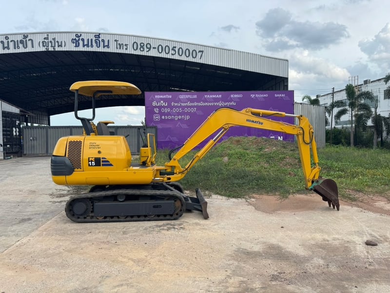 KOMATSU PC15-3 นำเข้าจากญี่ปุ่น สภาพพร้อมใช้งาน สนใจโทร. 089-0050007 คุณชญานิน หรือ Add LINE ID @sangenjp www.sangenjp.com www.nmc99.com