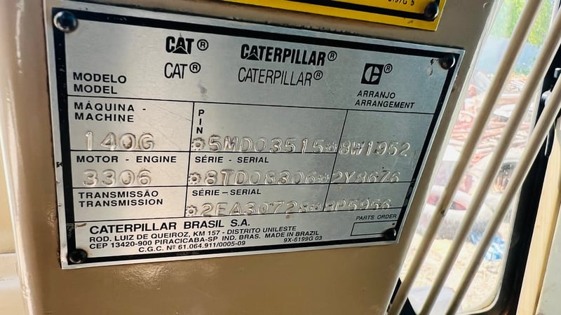 รถเกรดcat140G5MDเอกสารเล่มทะเบีบนรถสวยพร้อมใช้งานซีเรียล3700 รถเกรดcat140G5MDเอกสารเล่มทะเบีบนรถสวยพร้อมใช้งานซีเรียล3700