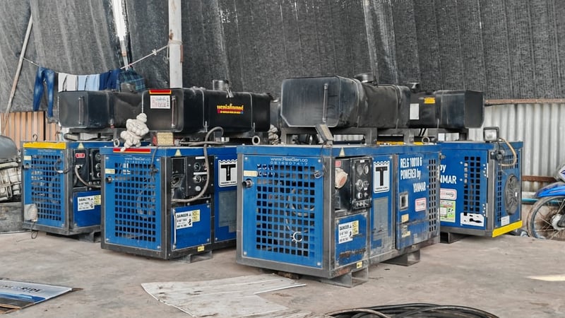 เครื่องเจนฯ(ปั่นไฟ)​  Thermo king by YANMAR  15 KW