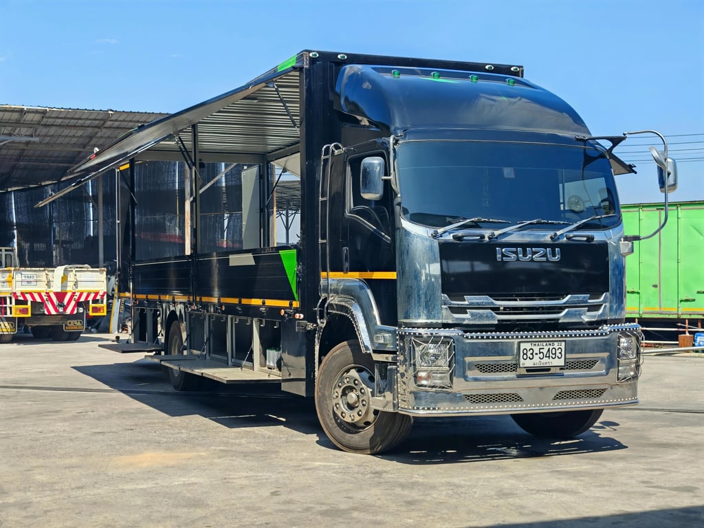 🚚 6 ล้อตู้เปิดข้าง(ปีกนก) ISUZU FTR 240 แรง ปี 65 (พร้อมลิฟท์ท้าย!) 🚚 6 ล้อตู้เปิดข้าง(ปีกนก) ISUZU FTR 240 แรง ปี 65 (พร้อมลิฟท์ท้าย!)