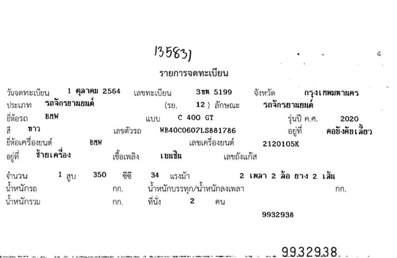 มอเตอร์ไซด์BMWc400GT มอเตอร์ไซด์BMWc400GT