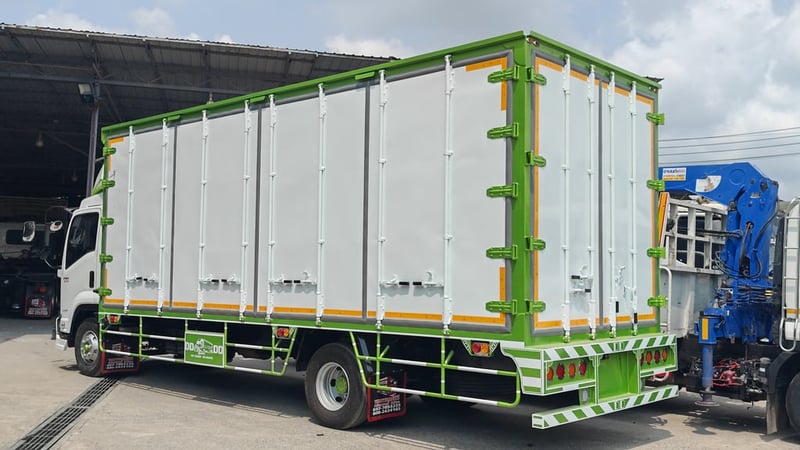 🚚 [เครดิตดี ฟรีดาวน์!] 6 ล้อตู้แห้ง ISUZU FRR 210 แรงม้า ปี 63 สภาพนางฟ้า 💨