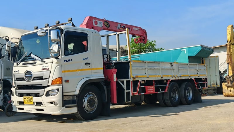 🚧10 ล้อติดเครน HINO VICTOR 260 แรง ปี63 เครน 5 ตัน 
