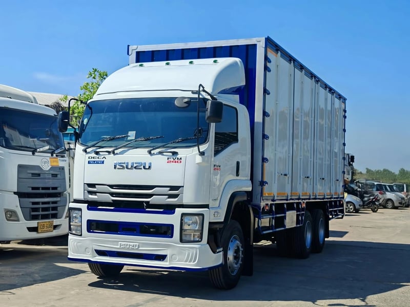 ✅ 10 ล้อตู้10บาน ISUZU FVM 240 แรง ปี 64 ยางใหม่10 เส้น