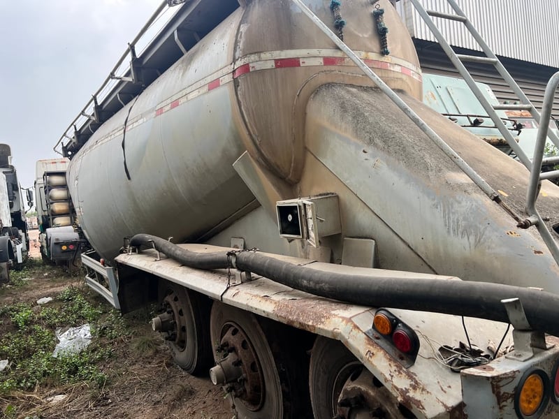 หางลากผงปูนทรงกล้้วยหอมตามสภาพ