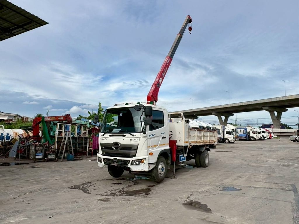 หกล้อดั้มพ์ ติดเครน HINO FC9J 155 แรง ปี63 หกล้อดั้มพ์ ติดเครน HINO FC9J 155 แรง ปี63