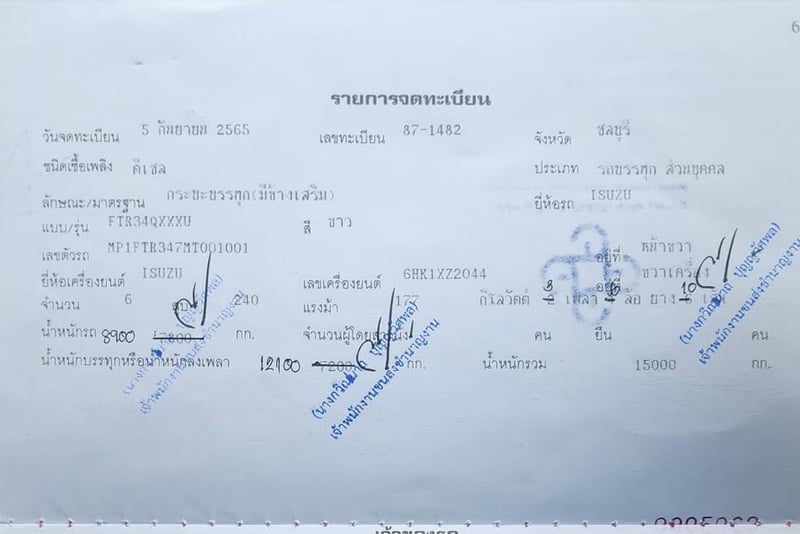 ขายรถ 6 ล้อแปลง 10 ล้อ ISUZU FTR240 แรงม้า ปี 65