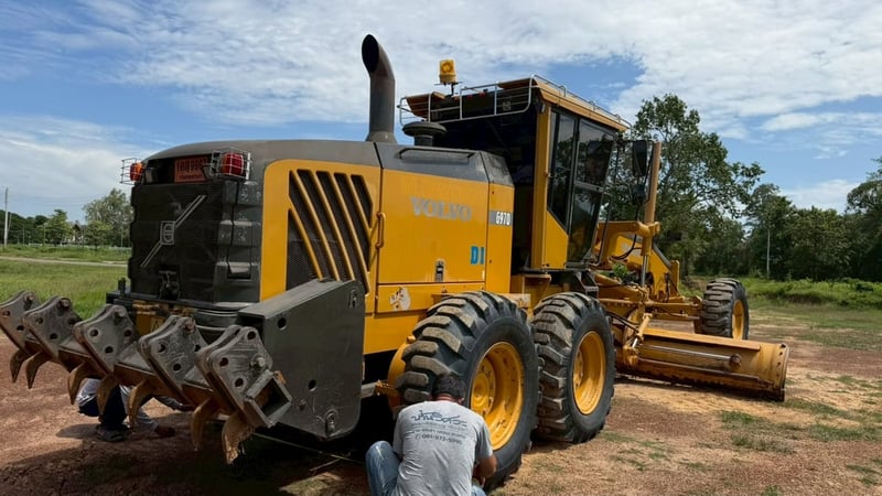 🚜 ขายรถเกรด VOLVO G970 มีเล่มทะเบียน มีริปเปอร์ท้าย