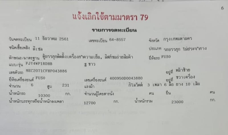 🔥 10 ล้อ FUSO 231 แรง ปี 2561 พร้อมแอร์ Carrier Supra 750 มาแล้ว!