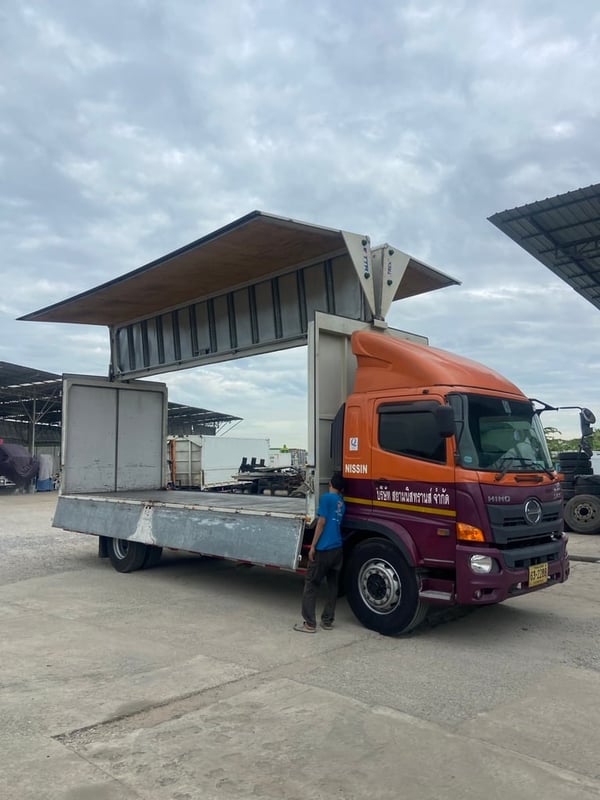 หกล้อตู้ปีกนกระบบไฮโดรริคไฟฟ้าสะดวกการใช้งาน หกล้อตู้ปีกนกระบบไฮโดรริคไฟฟ้าสะดวกการใช้งาน