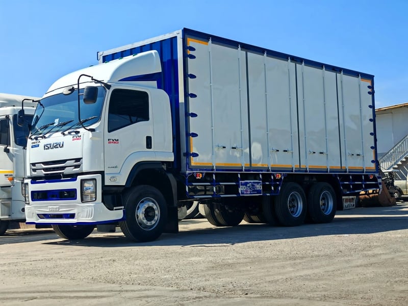 ✅ 10 ล้อตู้10บาน ISUZU FVM 240 แรง ปี 64 ยางใหม่10 เส้น