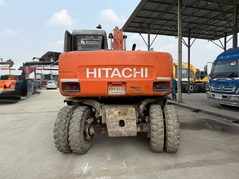 🔥 รถขุดล้อยาง HITACHI EX100WD-3C ไลน์แย็ค 🔥