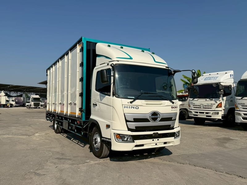 🌟 6 ล้อตู้แห้ง HINO FC9J 210 แรง ปี 64 สภาพ 5 ดาว!