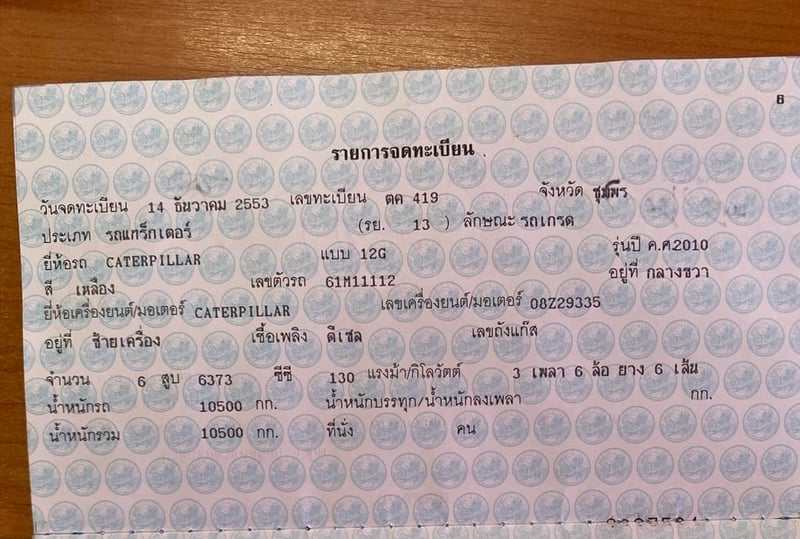 รถเกรดcat12Gพร้อมทะเบียน