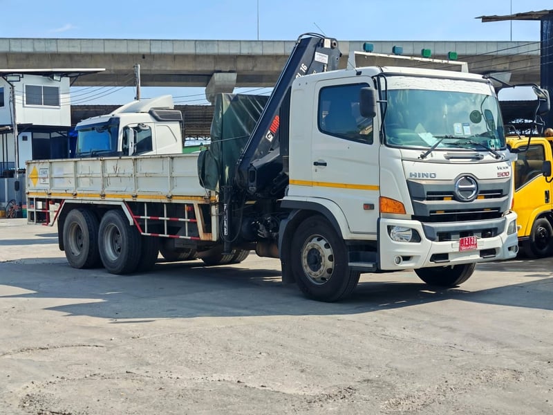 🏗️ 10 ล้อเครนพับ HINO VICTOR 260 แรง ปี 62 (HIAB 5 ตัน!)