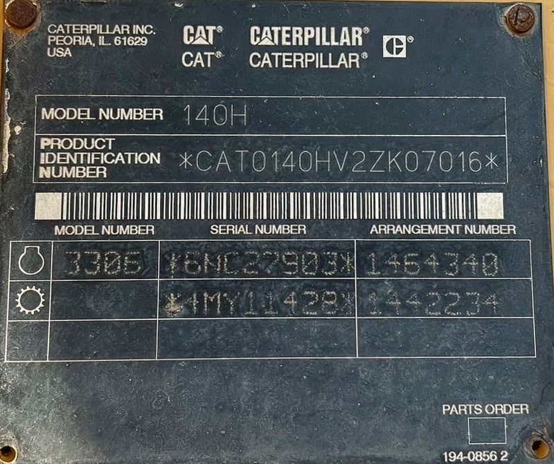 รถเกรดเดอร์ ยอดนิยม CAT 140H รหัส 2KZ อึด ถึก ทน มีเล่มทะเบียน