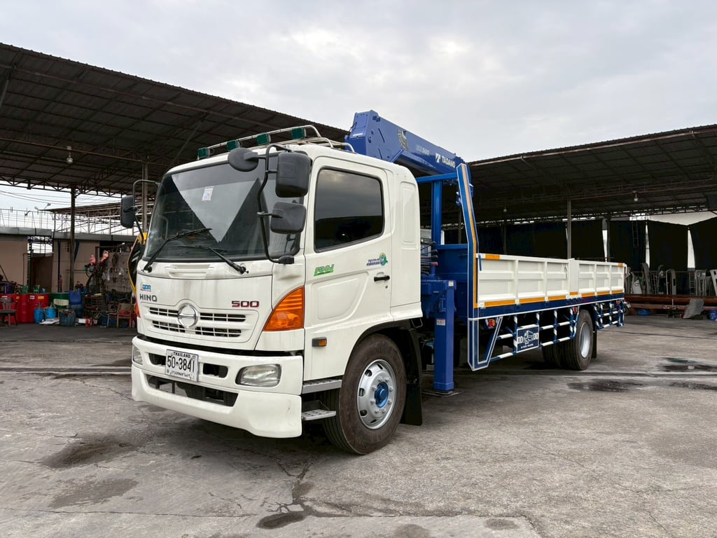 🚛หกล้อติดเครน HINO FG 212 เครน 5 ตัน 4 ปลอก 🚛หกล้อติดเครน HINO FG 212 เครน 5 ตัน 4 ปลอก
