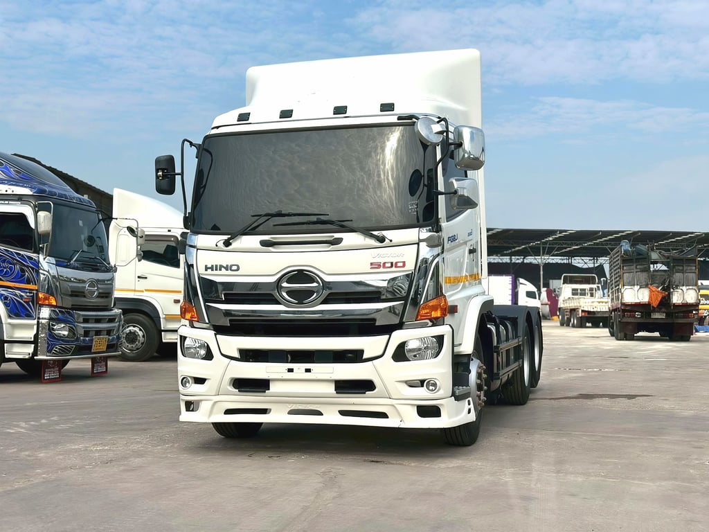 🚚 10 หัวลากเพลายก HINO VICTOR FG8J 260 แรงม้า ปี 65 (ประหยัด คุ้มค่า!) 🚚 10 หัวลากเพลายก HINO VICTOR FG8J 260 แรงม้า ปี 65 (ประหยัด คุ้มค่า!)