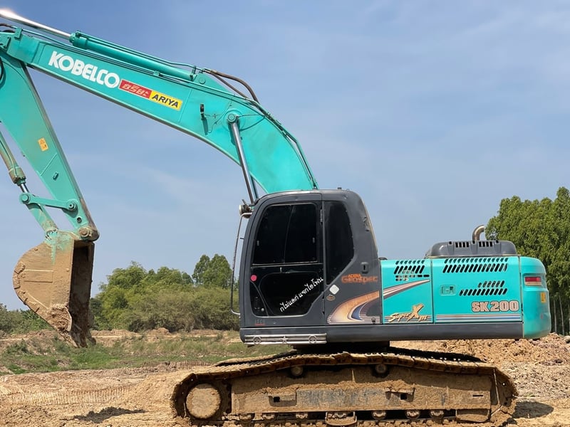 แมคโครkobelco200-8 สภาพพร้อมใช้งานเครื่องดีปั้มดีเอวแน่นแอร์เย็น