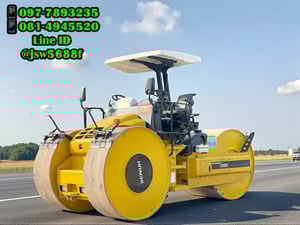 รถบด 3 ล้อเหล็ก Dynapac CS125 สภาพป้ายแดง เอกสารเล่มทะเบียน