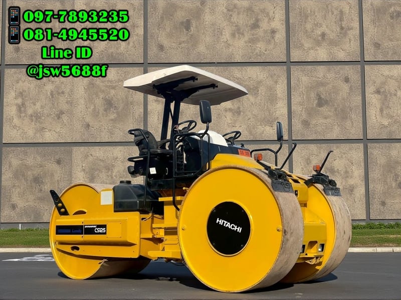 รถบด 3 ล้อเหล็ก Dynapac CS125 สภาพป้ายแดง เอกสารเล่มทะเบียน