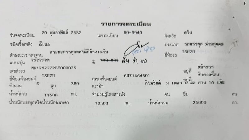 10ล้อดั้มอีซูซุ360ปี57มือเดียวป้ายแดงสภาพเดิมๆไมล์น้อย