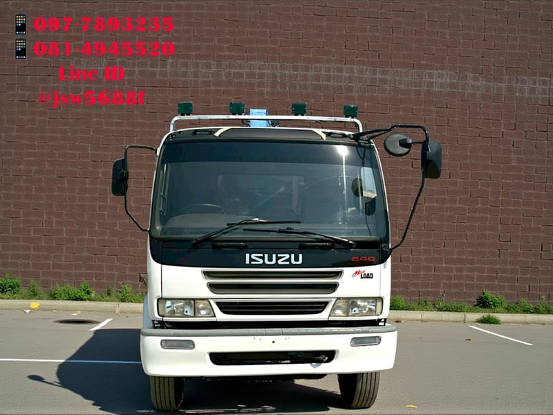 ♨️10 ล้อ 2 เพลา ติดเครน 5.5 ตัน ISUZU FVZ 200 แรง