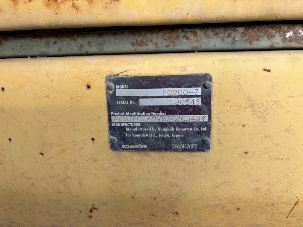🚜 รถแบคโฮ KOMATSU PC200-7 (มีเล่มทะเบียน!) 🚜 รถแบคโฮ KOMATSU PC200-7 (มีเล่มทะเบียน!)