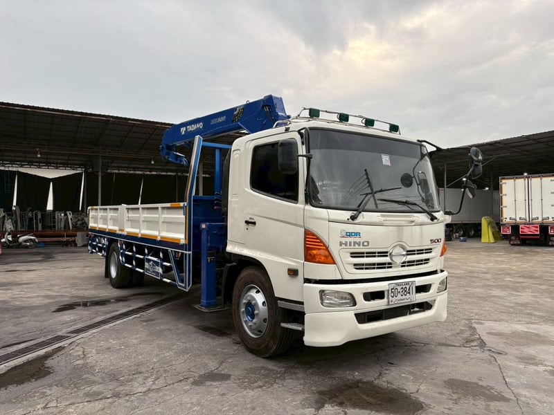 🚛หกล้อติดเครน HINO FG 212 เครน 5 ตัน 4 ปลอก 