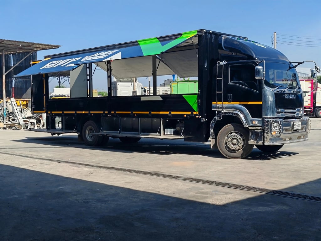 🚚 6 ล้อตู้เปิดข้าง(ปีกนก) ISUZU FTR 240 แรง ปี 65 (พร้อมลิฟท์ท้าย!) 🚚 6 ล้อตู้เปิดข้าง(ปีกนก) ISUZU FTR 240 แรง ปี 65 (พร้อมลิฟท์ท้าย!)