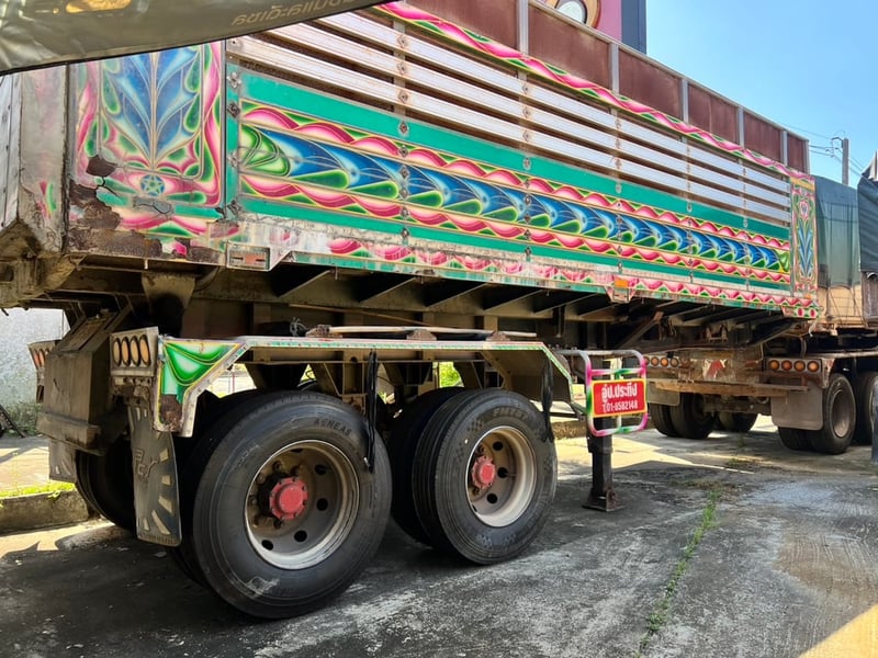 หางเซมิดั้มกะบะอลูมิเนียมปี62ยาว7.2เมตร