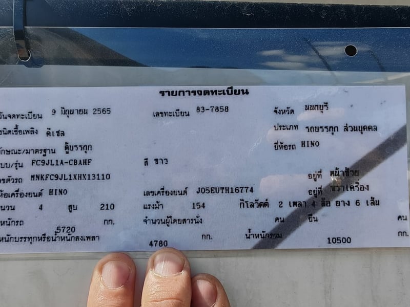@______6ล้อไมล์น้อย HINO FC9J 210 แรง ปี65 อย่าพลาด